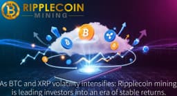 As BTC and XRP volatility intensifies:Ripplecoin mining is leading investors into an era of stable returns.